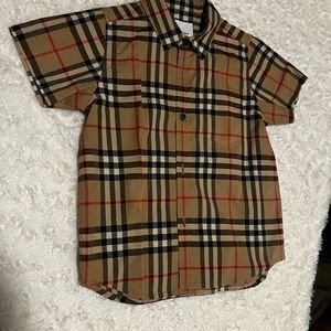 Authentic Toddler Burberry Button Up